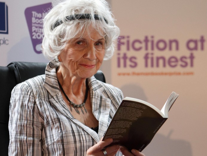 Short story author Alice Munro, seen here in Dublin in 2009, won the Nobel Prize in Literature today. Her stories often touched on a less obvious form of evil.