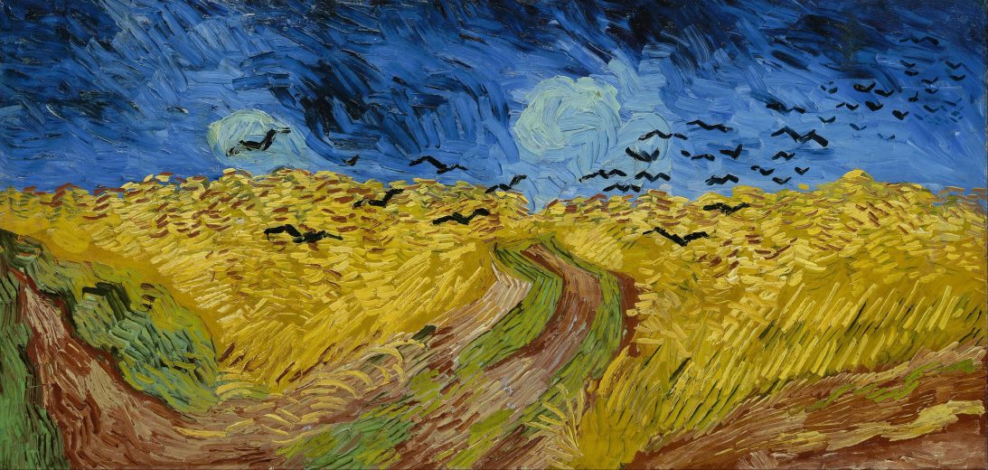 ڤان کوخ؛ قەلەڕەشکەکانی سەر کیڵگەی پەڵە گەنم Wheatfield with Crows, 1890. Van Gogh Museum, Amsterdam