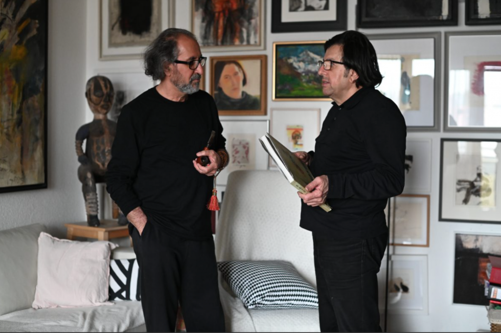 Faek Rasul and Ismail Amin Hamalaw– in the painting of `Atelier` Vienna – April 2023